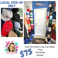 Golf Tee Wall Mounted / Wall Propped Hat Holder - Local drop-off to Hampstead NC area only
