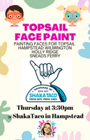 Shaka Taco Facepaint 3:30-6:30 Every Thursday