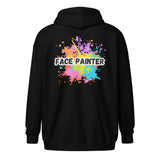 Face Painter front and back Unisex heavy blend zip hoodie