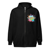 TLC Biz Name and Face Painter on back Unisex heavy blend zip hoodie