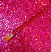 Set of Four Flat Shader Glitter Paint Brushes - Then select glitter color!
