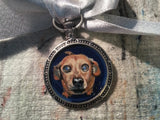 Pet Jewelry Dog Tag - Custom Portrait Painting - Girlfriend Gift For Dogs - Cats Collar Bling