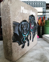 Gravestone Marker RIP Pet Portrait 6x6
