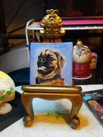 Office Desk Pet Portrait Easel - Custom Dog Lover Gift - Art for work