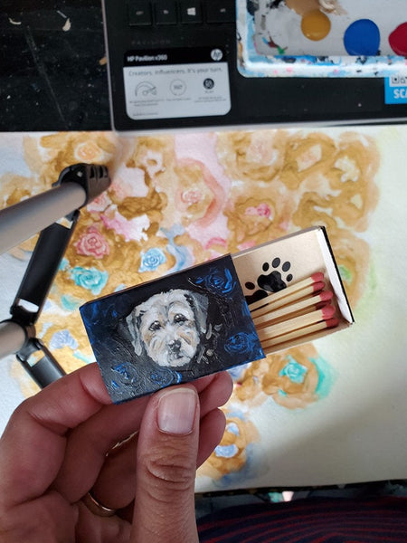 Mini Gold Leaf Pets Pet Portrait - Pet Painting - Gold Foil - New Anim –  Murals and More by Jamie Connor