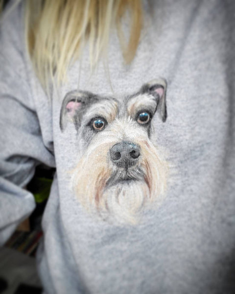 pet portrait sweatshirt, gifts for dog owners